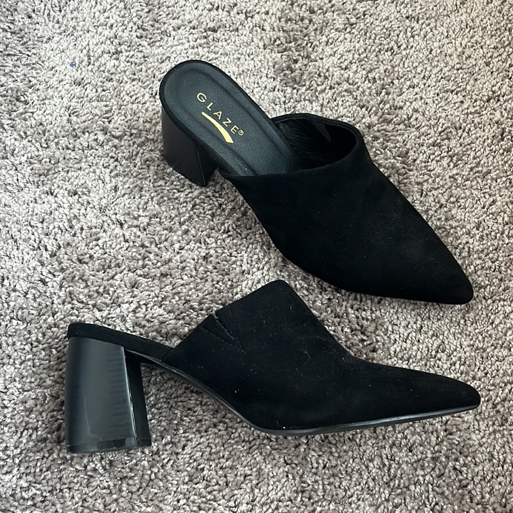 Black Heels with Pointed Toe